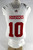 Indiana Hoosiers #10 Game Used White Jersey Football NP Rem 1AC 148