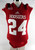 Indiana Hoosiers #24 Game Used Red Jersey Name Plate Rem Football 173