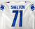 2019 Detroit Lions Danny Shelton #71 Game Issued White Jersey 48 DP68637