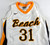 2015-16 Long Beach State Beach #31 Game Used White Jersey Basketball L 698