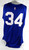 2023-25 Detroit Pistons #34 Game Used Blue Practice Jersey Henry Ford Patch XL 3