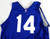 2023-25 Detroit Pistons #14 Game Used Blue Practice Jersey Henry Ford Patch L 4