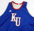 2022-23 Kansas Jayhawks KU Game Used Blue Basketball Practice Jersey M DP55570