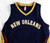 2015-16 New Orleans Pelicans Blank Game Issued Navy Jersey M 936