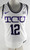 2022-23 Texas Christian TCU Frogs #12 Game Issued White Jersey Basketball L 8