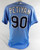 2023 Tampa Bay Rays Elias Petiyan #90 Game Used Blue Jersey 46 078