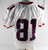 2000s SMU Mustangs #81 Game Used White Jersey Name Plate Removed Football L 073