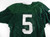 Eastern Michigan Eagles #5 Game Used Green Jersey Football L 093