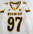 2018 Wyoming Cowboys #97 Game Issued Pos Used White Jersey Football XL 335
