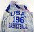 19990s Team USA Basketball #196 Game Issued Blue Practice Jersey L 828
