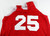 1990s Atlanta Hawks #25 Game Used Red Practice Jersey XXXL 710