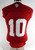 Indiana Hoosiers #10 Game Used Red Jersey Football Name Plate Removed 1AC 144