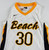 2012-13 Long Beach State 49ers #30 Game Issued P Used White Jersey Basketball 0