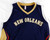 2015-16 New Orleans Pelicans Blank Game Issued Navy Jersey M 940