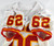 1995 Kansas City Chiefs Ware #62 Game Issued White Jersey 48 151
