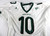 2002 Eastern Michigan Eagles #10 Game Used White Jersey Football 50 219