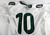 2002 Eastern Michigan Eagles #10 Game Used White Jersey Football 50 219