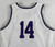 2022-23 Texas Christian Frogs #14 Game Used White Jersey Womens Basketball L 731