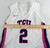 2021-22 Texas Christian Frogs #2 Game Issued White Jersey Womens Basketball M 2
