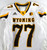 2018 Wyoming Cowboys #77 Game Issued Pos Used White Jersey XL 485