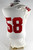 2013 Indiana Hoosiers #58 Game Used White Jersey Football NP Rem L 168