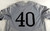 2019 Long Beach State Dirtbags #40 Game Used Grey Jersey Baseball L 656
