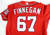 2022 Washington Nationals Kyle Finnegan #67 Game Issued Pos Used Red Jersey 44 1