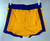 1980s Golden State Warriors Game Issued Yellow Shorts 36 343