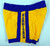 1980s Golden State Warriors Game Issued Yellow Shorts 36 343