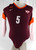 2000s Virginia Tech Hokies #5 Game Used Maroon Jersey Volleyball M 909