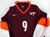 2000s Virginia Tech Hokies #9 Game Used Maroon Jersey Volleyball M 912