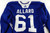 2024 Tampa Bay Lightning Tristan Allard #61 Game Used Blue Practice Jersey TC 58
