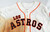 2014 Houston Astros Robbie Grossman #19 Game Used White Jersey Los Astros 8