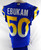 2020 Los Angeles Rams Samson Ebukam #50 Game Used Blue Jersey Salute To Service