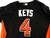 2014-16 Miami Marlins Bent Keys #4 Game Used Black Jersey ST BP 46 040