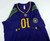 2015-16 New Orleans Pelicans Blank Game Issued Purple Jersey MardiGras NOLA 3XL8