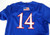 Kansas Jayhawks #14 Game Issued Pos Used Blue Jersey Baseball 38 DP65370