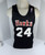 1990s Atlanta Hawks #24 Game Issued Black White Practice Jersey XL DP44722