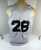 1990s Atlanta Hawks #28 Game Issued Black White Practice Jersey 2XL DP44723