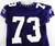 1996-00 Texas Christian TCU Horned Frogs #73 Game Used Purple Jersey NP R WAC 4