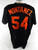 2000s Baltimore Orioles Luis Montanez #54 Game Used Black Jersey ST BP XL 455