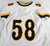2018 Wyoming Cowboys #58 Game Issued Pos Used White Jersey Football XL 375