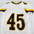 2018 Wyoming Cowboys #45 Game Issued Pos Used White Jersey Football M 382