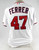 2023 Washington Nationals Jose A. Ferrer #47 Game Issued White Jersey 46 DP77557