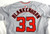2024 Washington Nationals Travis Blankenhorn #33 Game Issued P Used Grey Jersey