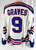 1990s Mens New York Rangers Adam Graves #9 Authentic White Jersey Maska XL 283
