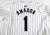 2024 Colorado Rockies Adael Amador #1 Game Issued White Pinstripe Jersey 44 1