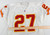 2001 Kansas City Chiefs Walker #27 Game Issued White Jersey 40 710