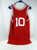 West #10 Game Issued Red Jersey XL DP50636