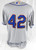 2011 New York Mets #42 Game Issued Grey Jersey Jackie Robinson Day 48 196